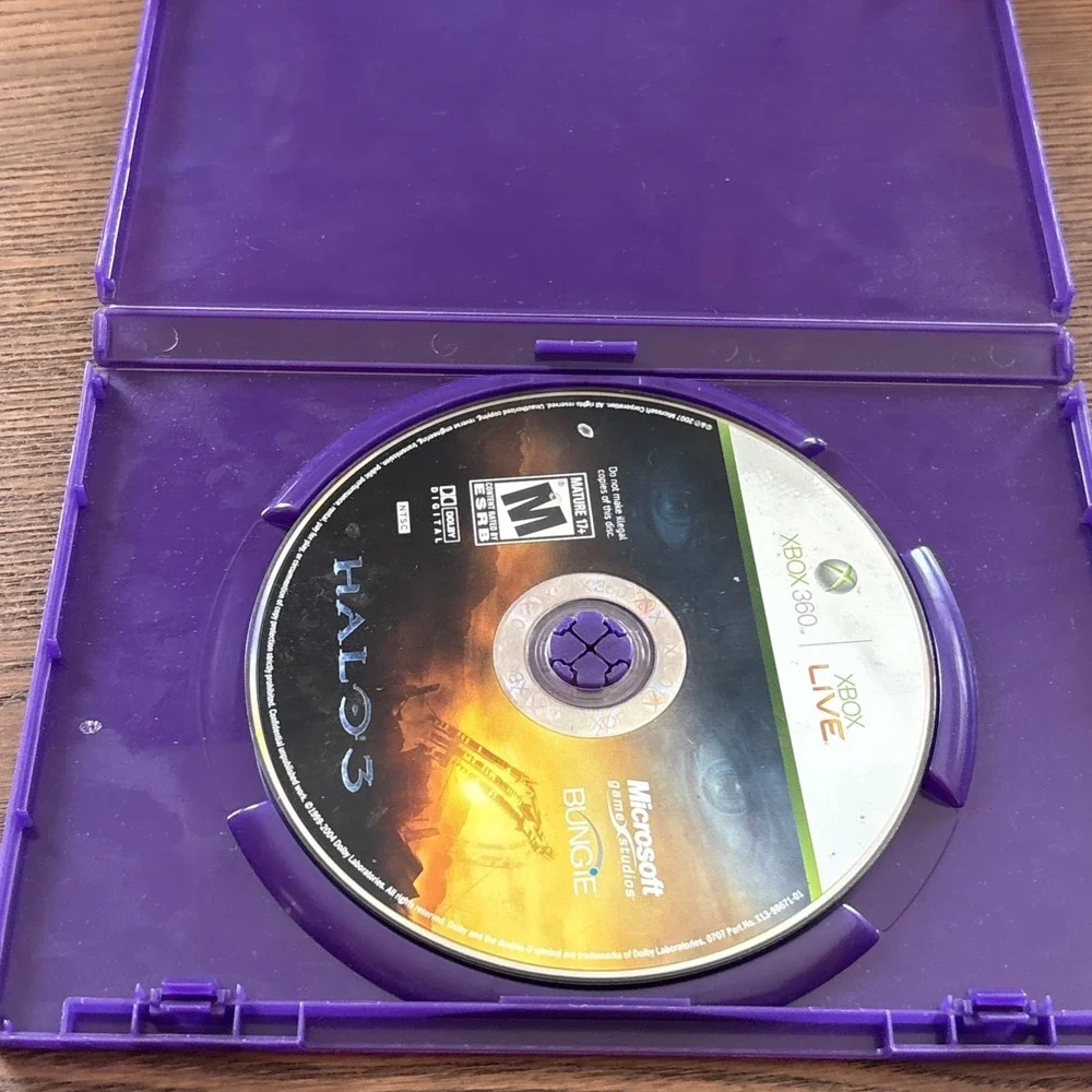 Halo 3 (Microsoft Xbox 360, 2007) Halo III Video‎ Game Tested Disc Generic Case
